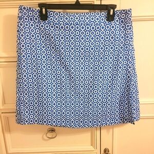 Rip Skirt‎ Blue Patterned Skirt